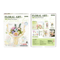 ROKR Floral Art DIY Spring Time Bouquet Plastic Model Kit