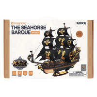 ROKR Seahorse Barque Wooden Model Kit