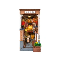 Rolife Book Nook DIY Sakura Wine Alley Shelf Insert 3D Wooden Kit