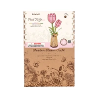 Rowood Wood Bloom Pink Tulip Wooden Model Kit