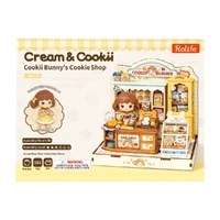 Rolife DIY Mini House Cookii Bunnys Cookie Shop Kit