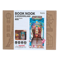 Rolife DIY Bookends Kit Street Scene Wooden Model Kit