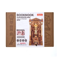 Rolife DIY Bookends Kit Library Of Wonders Wooden Model Kit