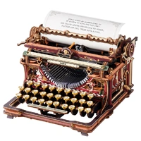 ROKR Mechanical Typewriter (Classic Version) Mechanical 3D Wooden Kit