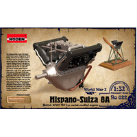 Roden 1/32 Hispano-Suiza 8A British WWI 150 h.p. water-cooled engine Plastic Model Kit [622]