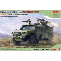 RPG 1/35 Air Defense Armoured Vehicle Russian KAMAZ Typhoon -VDV K-4386 PVO Plastic Model Kit 35009