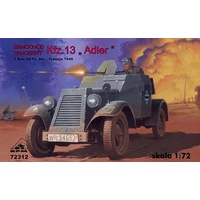 RPM 72312 1/72 Armored car Kfz.13 "Adler" - 1 Cav/24 Pz.Div - France 1940 Plastic Model Kit