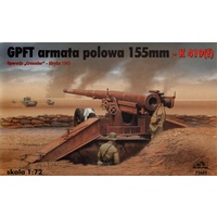 RPM 72602 1/72 GPFT Field gun 155mm-K419(f) Africa 1941 Plastic Model Kit