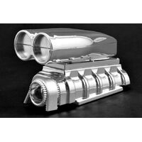 RPM Chrome Shotgun Style Mock Intake & Blower 73543