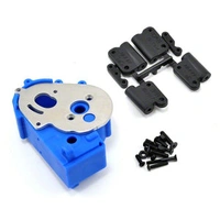 RPM Gearbox Housing & Rear Mounts(Blue) - Slash 2WD 