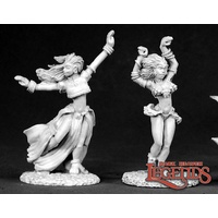 Reaper: Dark Heaven Legends: Dancing Girls (metal) Unpainted Miniature