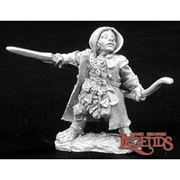 Reaper: Dark Heaven Legends: Woody, Halfling Ranger (metal) Unpainted Miniature