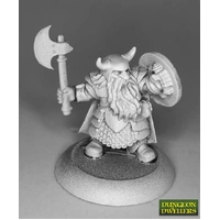 Reaper: Reaper Dungeon Dwellers: Borin Ironbrow, Dwarf Adventurer (metal) Unpainted Miniature