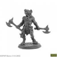 Reaper: Dungeon Dwellers: Blackmane, Gnoll Ravager (plastic) Unpainted Miniature