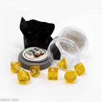 Reaper: Pizza Dungeon Dice: Lucky Dice - Clear Yellow