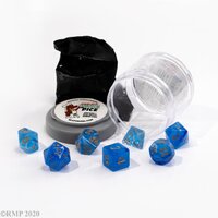 Reaper: Pizza Dungeon Dice: Lucky Dice - Gem Blue