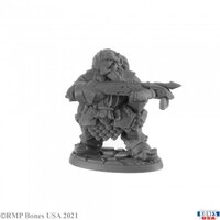 Reaper: Bones USA: Berg Ironthorn, Dwarf Crossbowman Unpainted Miniature