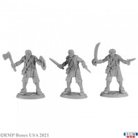 Reaper: Bones USA: Build-a-Figure Modular Pirate (3) Unpainted Miniature