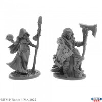 Reaper: Bones USA: Jade Fire Leaders (2) Unpainted Miniature