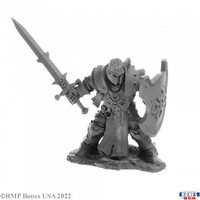 Reaper: Bones USA: Human Crusader Unpainted Miniature