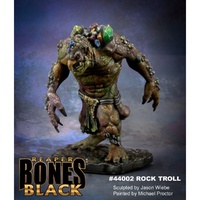 Reaper: Bones Black: Reaper Bones Black: Rock Troll Unpainted Miniature