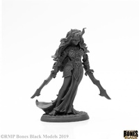 Reaper: Bones Black: Bones Black: Ziba, Female Efreeti Unpainted Miniature