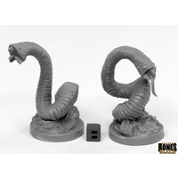Reaper: Bones Black: Giant Leeches (2) Unpainted Miniature