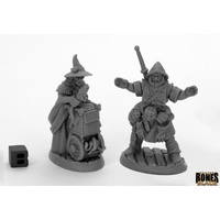 Reaper: Bones Black: Dreadmere Townsfolk: Fishmongers (2) Unpainted Miniature