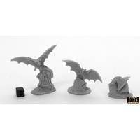 Reaper: Bones Black: Giant Bats (3) Unpainted Miniature