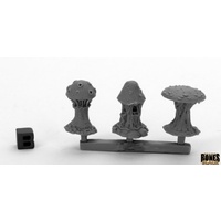 Reaper: Bones Black: Shrieking Fungi (3) Unpainted Miniature