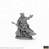 Reaper: Bones Black: Vatanis, Maggotcrown Warlock Unpainted Miniature