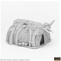 Reaper: Bones Black: Runehorn Hut Unpainted Miniature