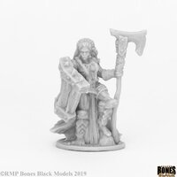 Reaper: Bones Black: Jade Fire Chieftain Unpainted Miniature