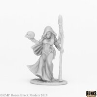 Reaper: Bones Black: Jade Fire Shaman Unpainted Miniature