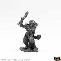 Reaper: Bones Black: Jade Fire Warrior Unpainted Miniature