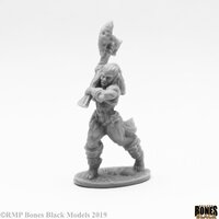 Reaper: Bones Black: Jade Fire Champion Unpainted Miniature