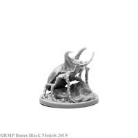 Reaper: Bones Black: Giant Rhino Beetle Unpainted Miniature