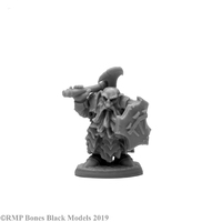Reaper: Bones Black: Dark Dwarf Cleaver Unpainted Miniature