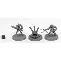 Reaper: Bones Black (Chronoscope): Sliggs and Squarg (3) Unpainted Miniature