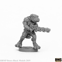 Reaper: Bones Black (Chronoscope): Blacktooth Suppressor Unpainted Miniature