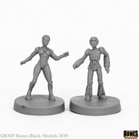 Reaper: Bones Black (Chronoscope): Androids (2) Unpainted Miniature