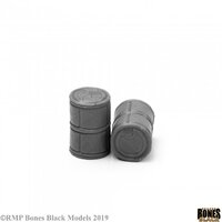 Reaper: Bones Black (Chronoscope): Sci Fi Barrels (2) Unpainted Miniature