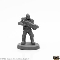 Reaper: Bones Black (Chronoscope): Rach Soldier Unpainted Miniature