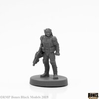 Reaper: Bones Black (Chronoscope): Malvernis Soldier Unpainted Miniature