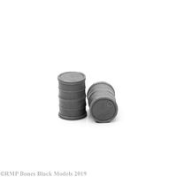 Reaper: Bones Black (Chronoscope): Modern Barrels (x 2) Unpainted Miniature