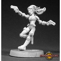 Reaper: Chronoscope: Veronica Blaze, Agent of G.U.A.R.D. (metal) Unpainted Miniature