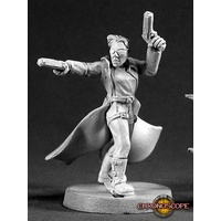 Reaper: Chronoscope: Janus, Cybertech Hero (metal) Unpainted Miniature