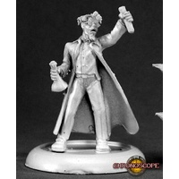 Reaper: Chronoscope: Dr. Ervin Friedman, Mad Scientist (metal) Unpainted Miniature