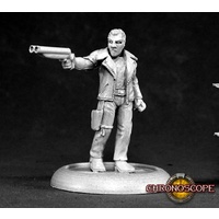 Reaper: Chronoscope: Rex, Dark Future Hero (metal) Unpainted Miniature