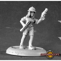 Reaper: Chronoscope: Sheila Valentine, Archaeologist (metal) Unpainted Miniature